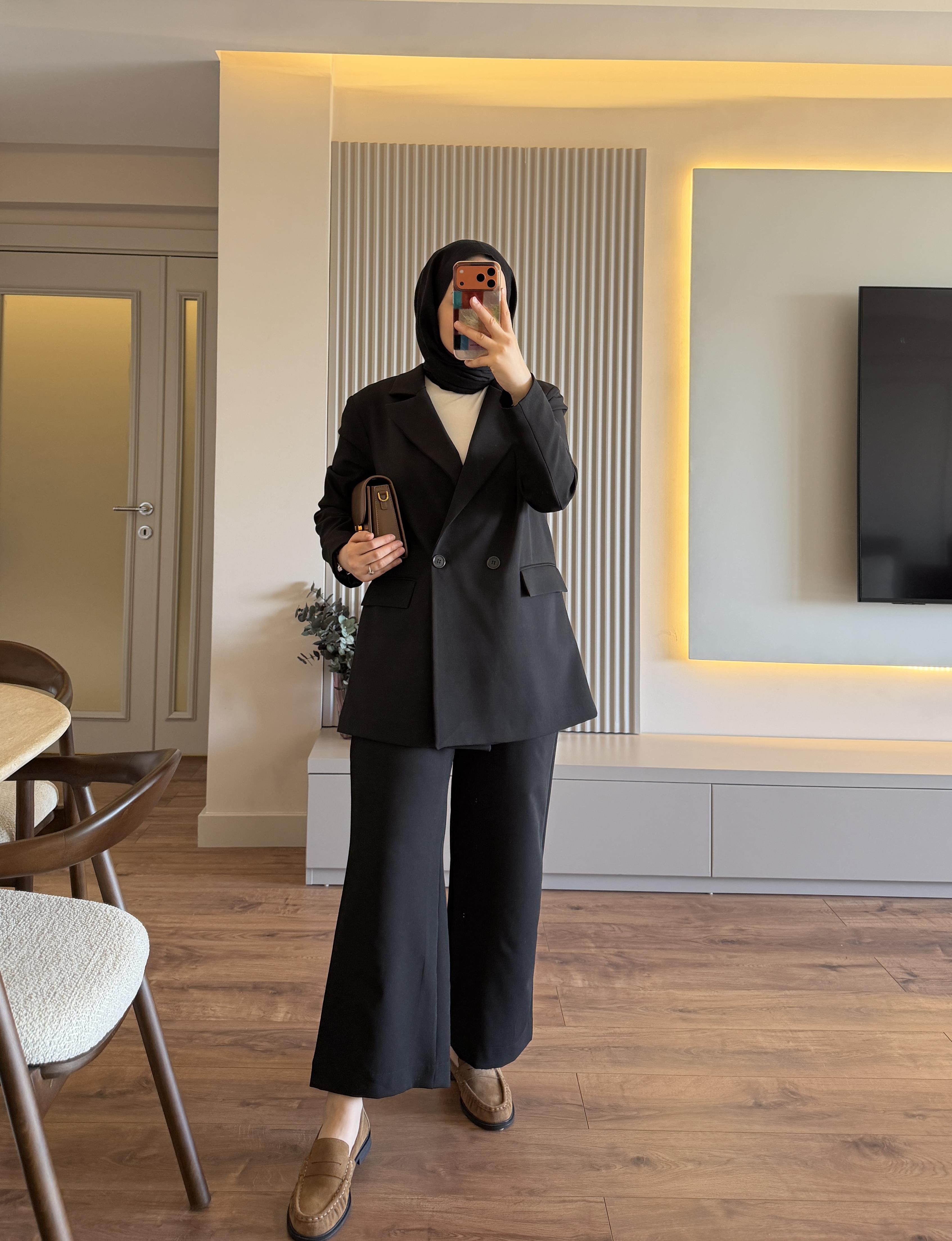 Blazer Takım Siyah - TAKIM
