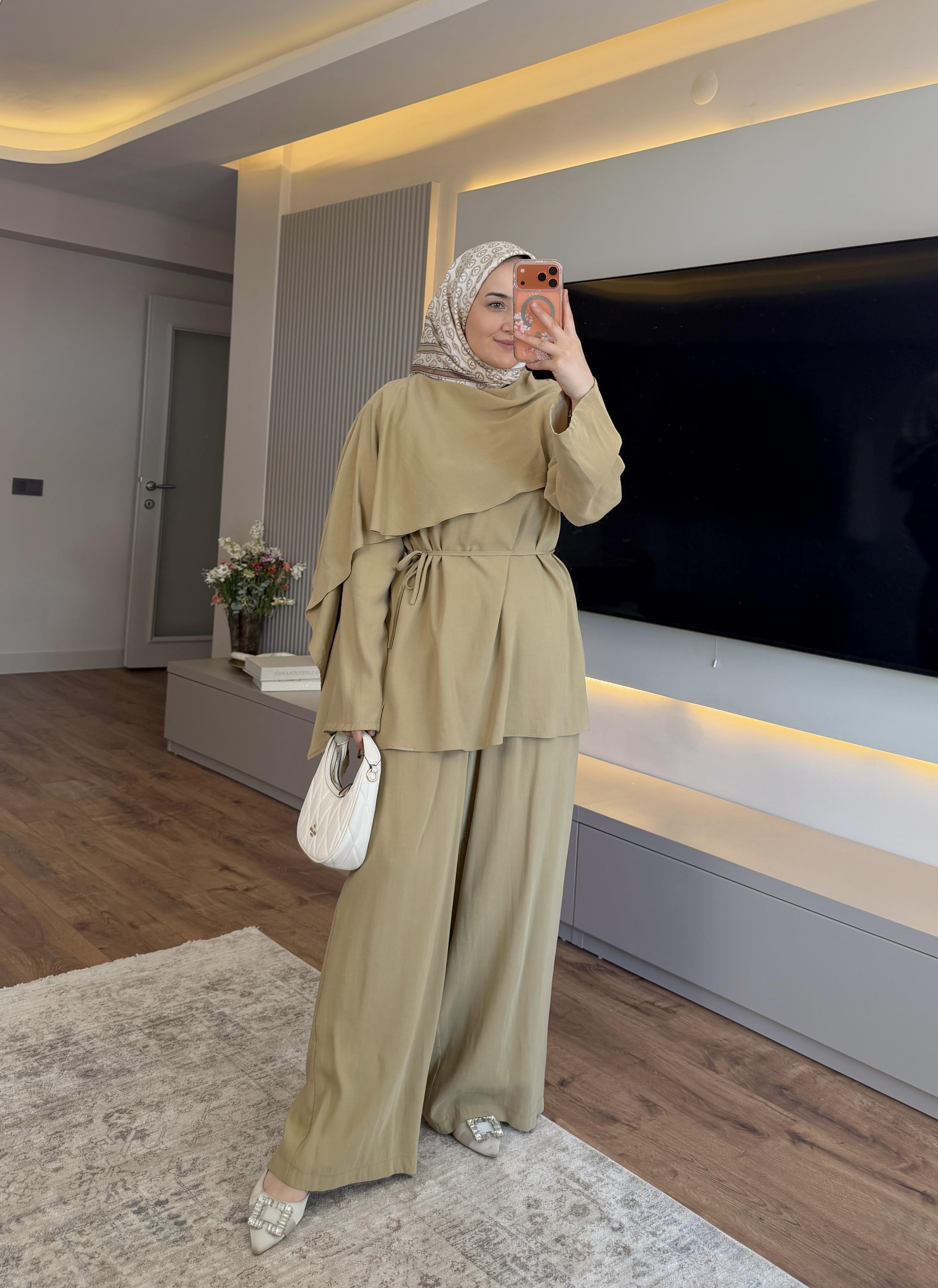 Flayy Yaka Düğmeli Takım Ada Çayı - TAKIM