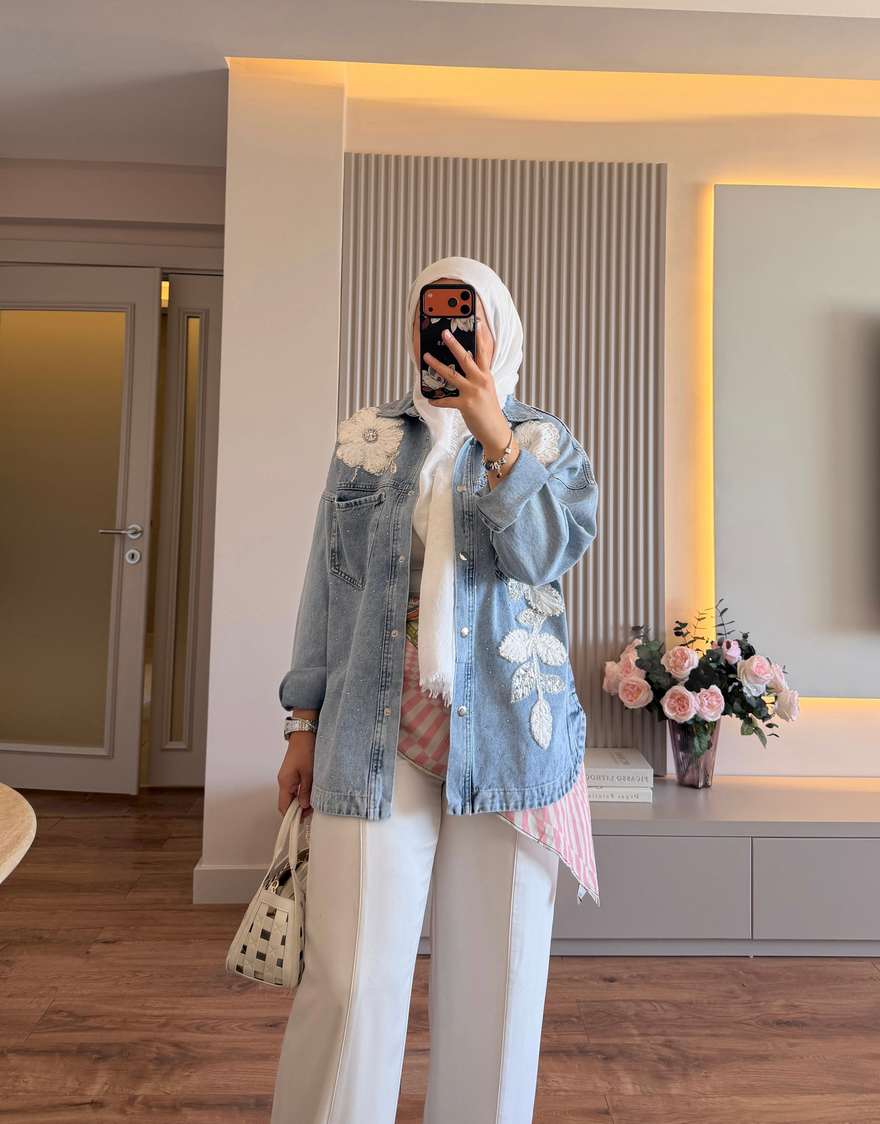 Flora Denim Ceket - CEKET