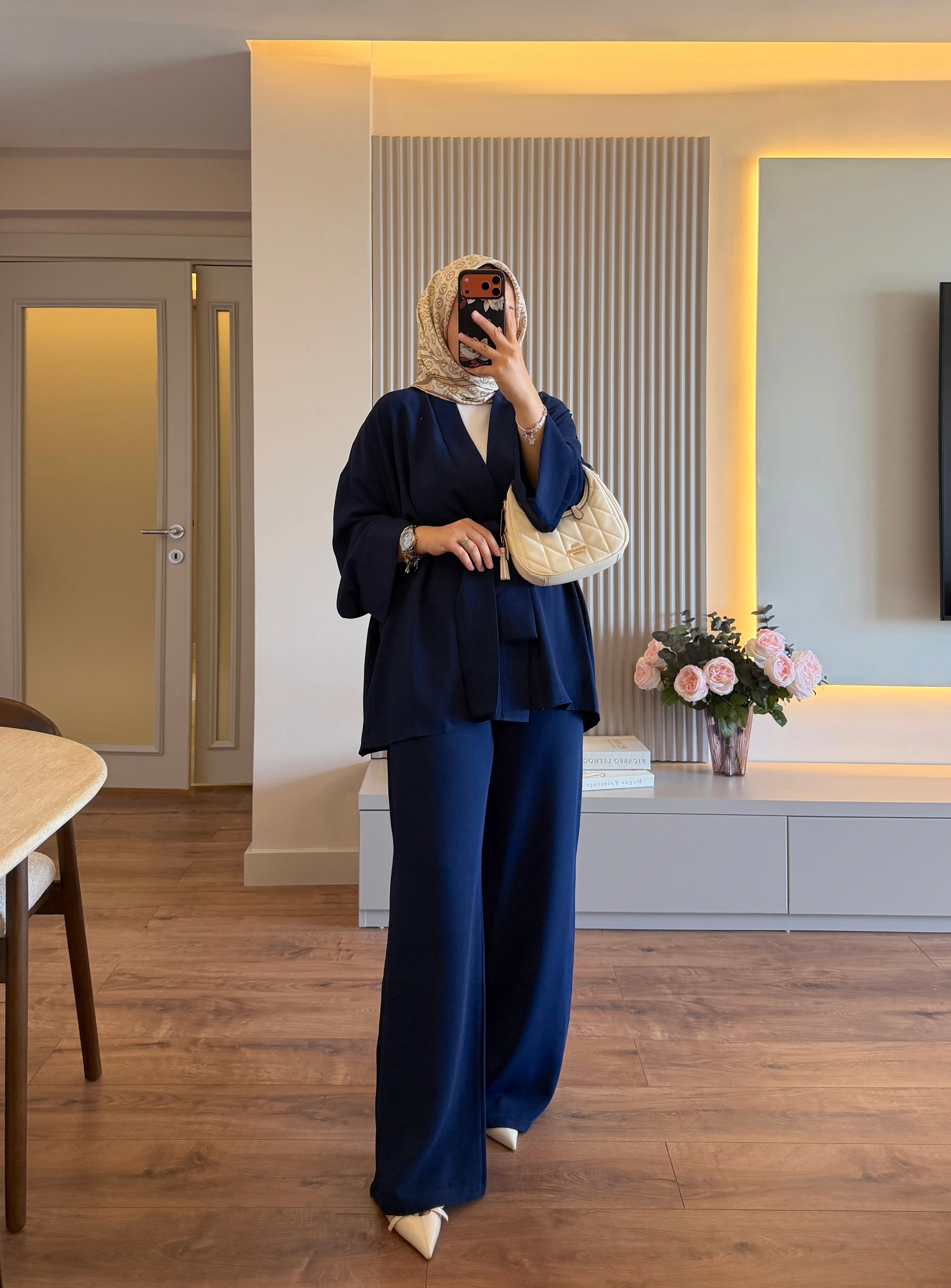 Luna Kimono Takım Lacivert - TAKIM