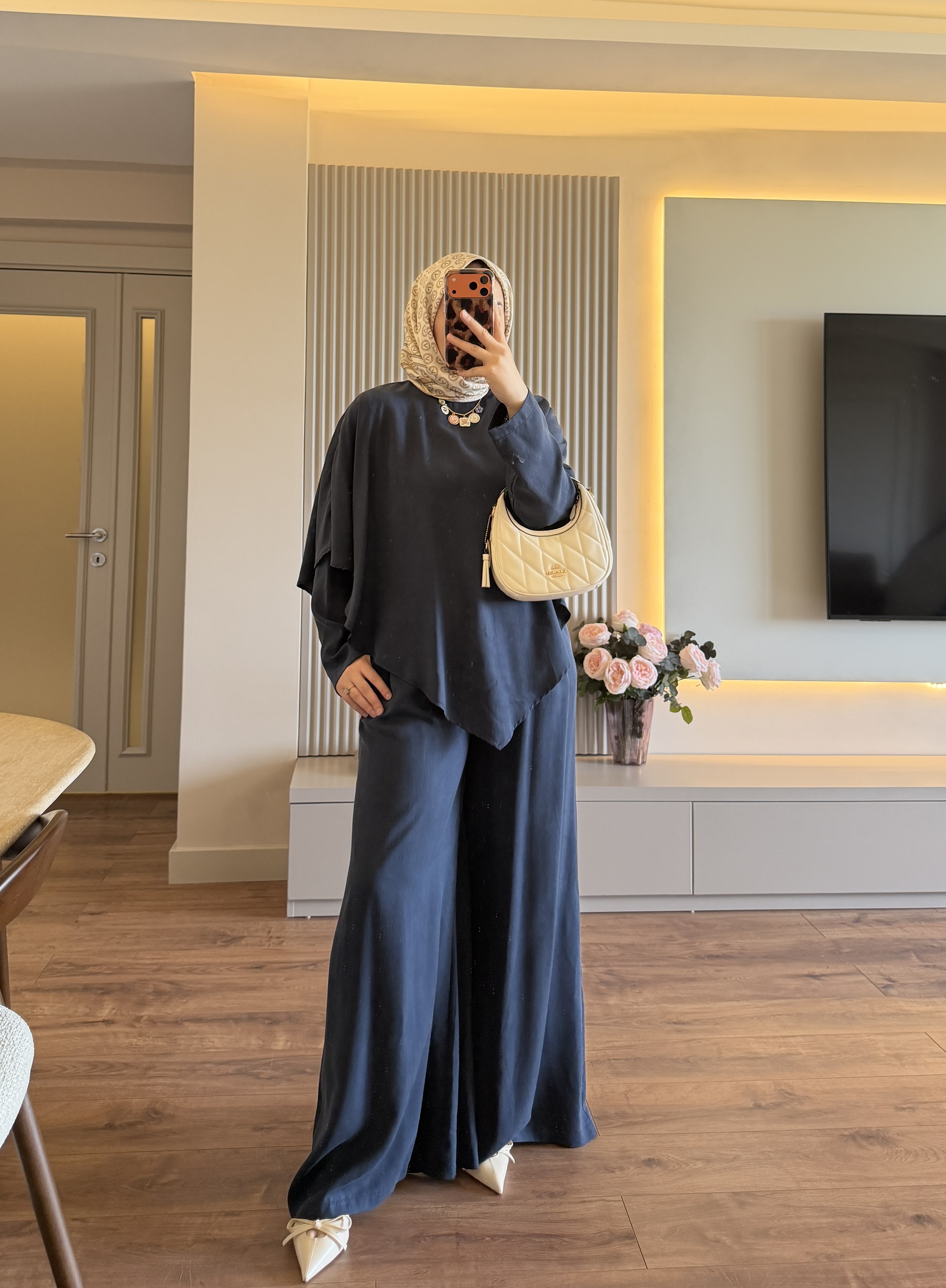 Tencel Üçlü Takım Lacivert - TAKIM