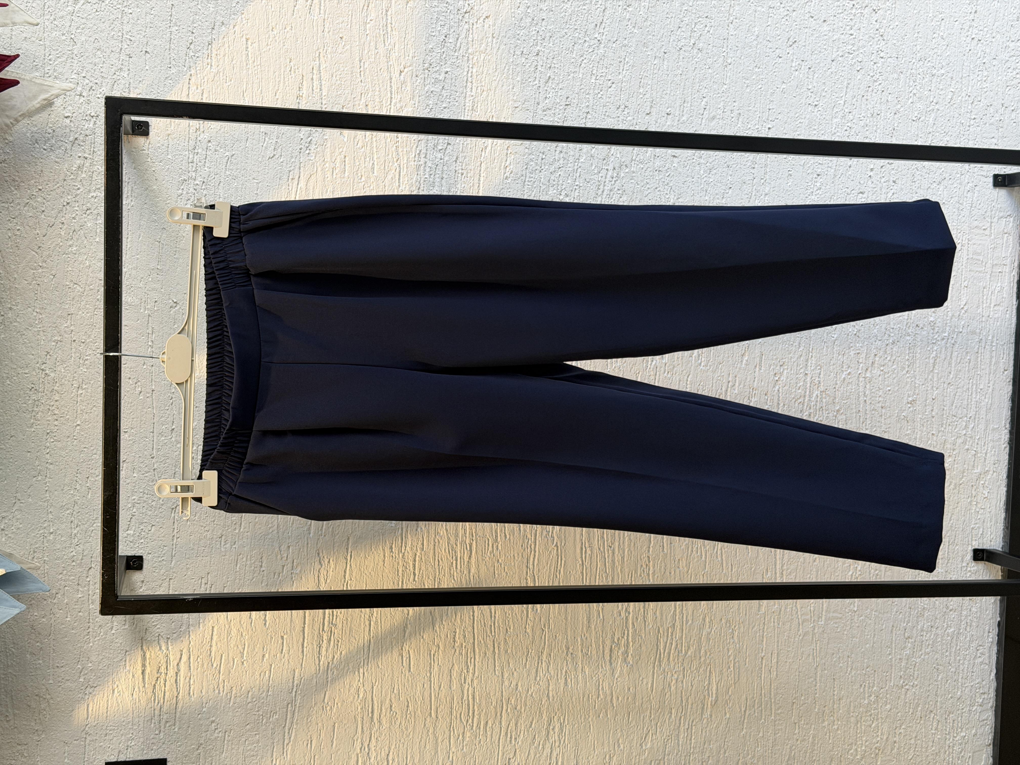 Ütü İzli Kumaş Pantalon Lacivert - PANTOLON