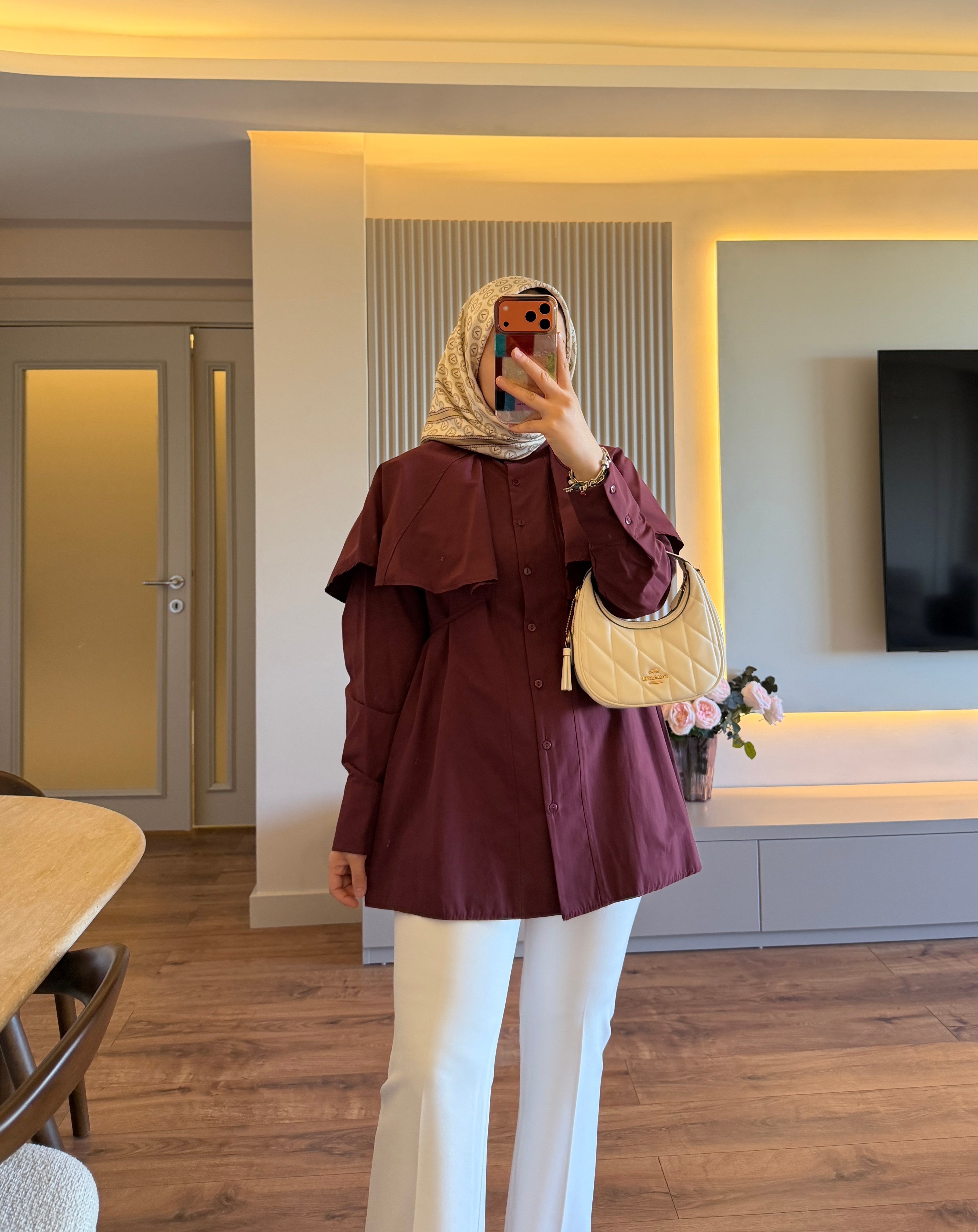 Valerie Gömlek Bordo - GÖMLEK