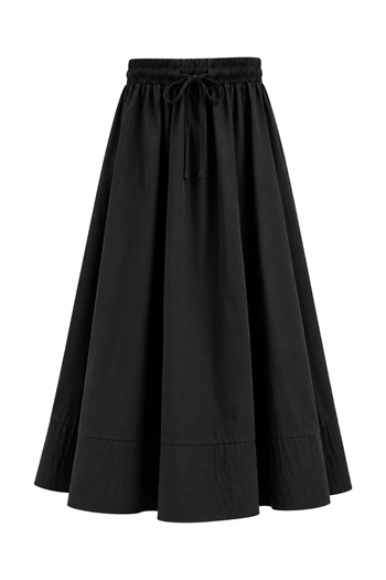 A Form Poplin Etek Siyah - ETEK