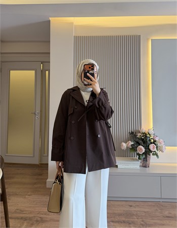Alba Trenç Kahve - TRENCKOT