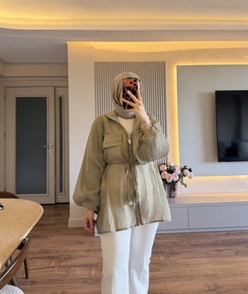 Mabel Bağcıklı Ceket Çağla - CEKET