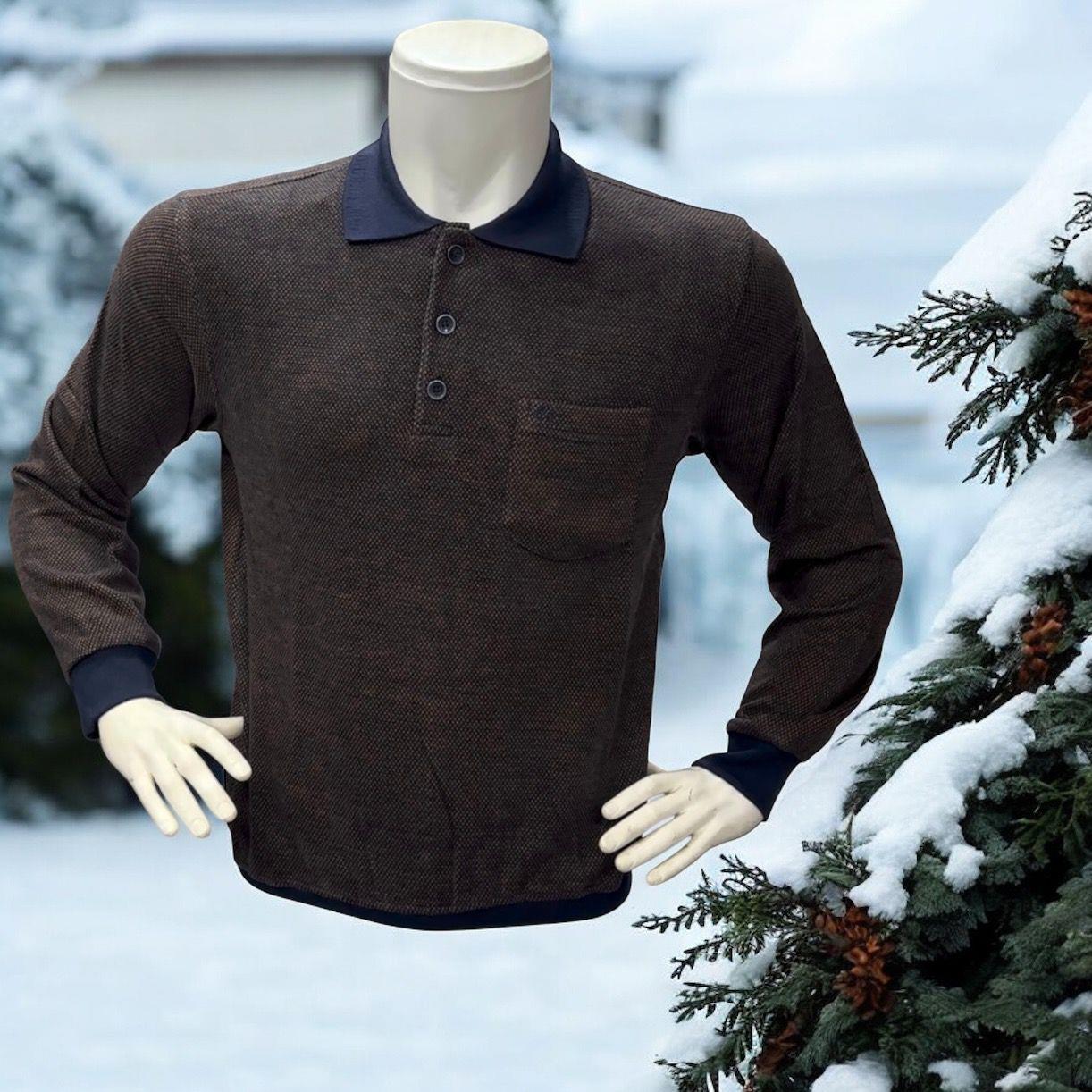 Kışlık Pamuklu Selanik Örgü Uzun Kollu Erkek-Kadın  Sweatshirt (Regular Kalıp)