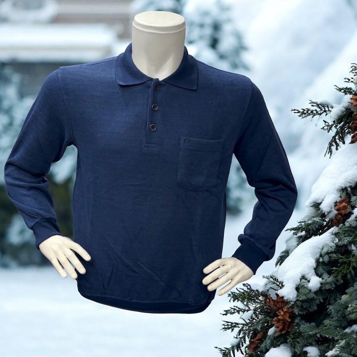 Kışlık Pamuklu Selanik Örgü Uzun Kollu Erkek-Kadın  Sweatshirt (Regular Kalıp)