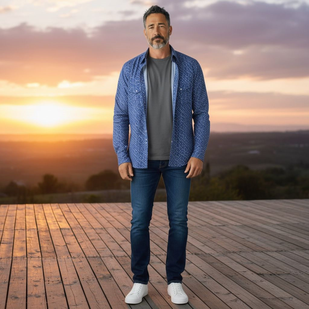 Klasik Pamuklu Uzun Kollu Çift Cepli Gömlek (Regular Kalıp)