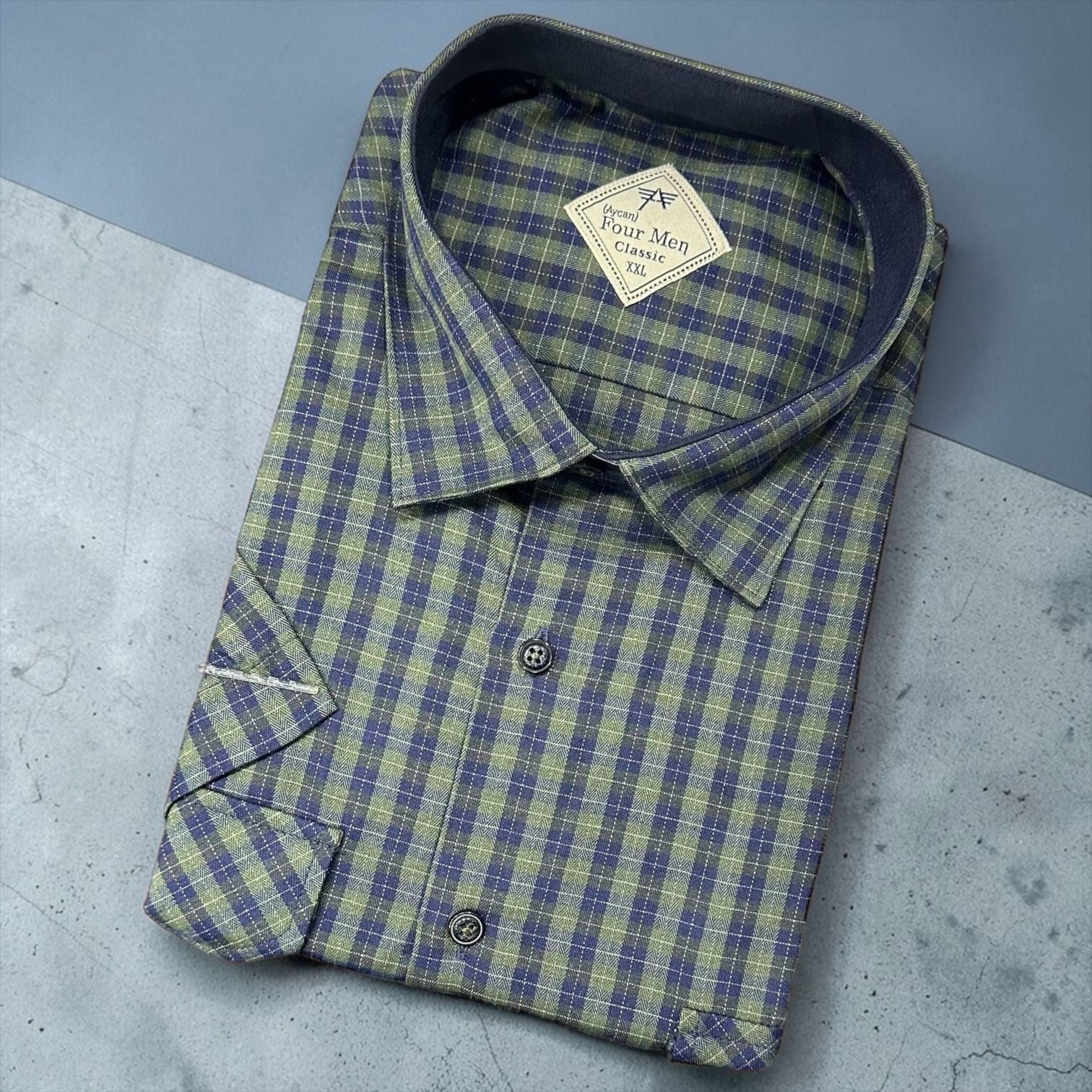 Linen Keten Klasik %100 Cotton Kısa Kollu Terletmeyen Gömlek 