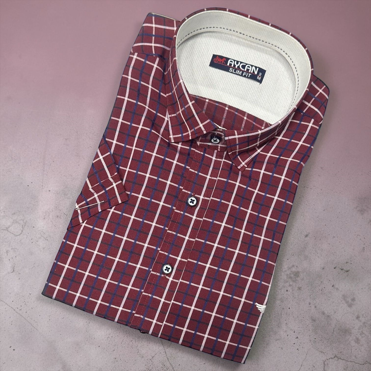 Linen Keten Klasik %100 Cotton Kısa Kollu Terletmeyen Gömlek 