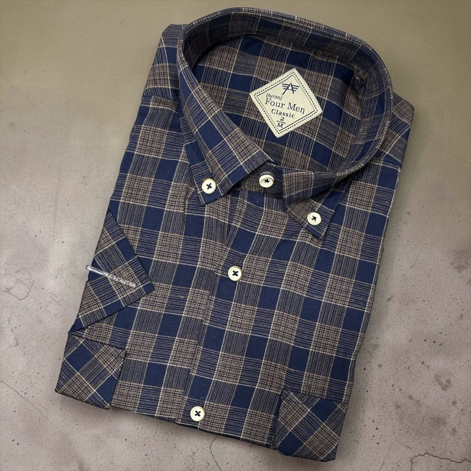Linen Keten Klasik %100 Cotton Kısa Kollu Terletmeyen Gömlek 