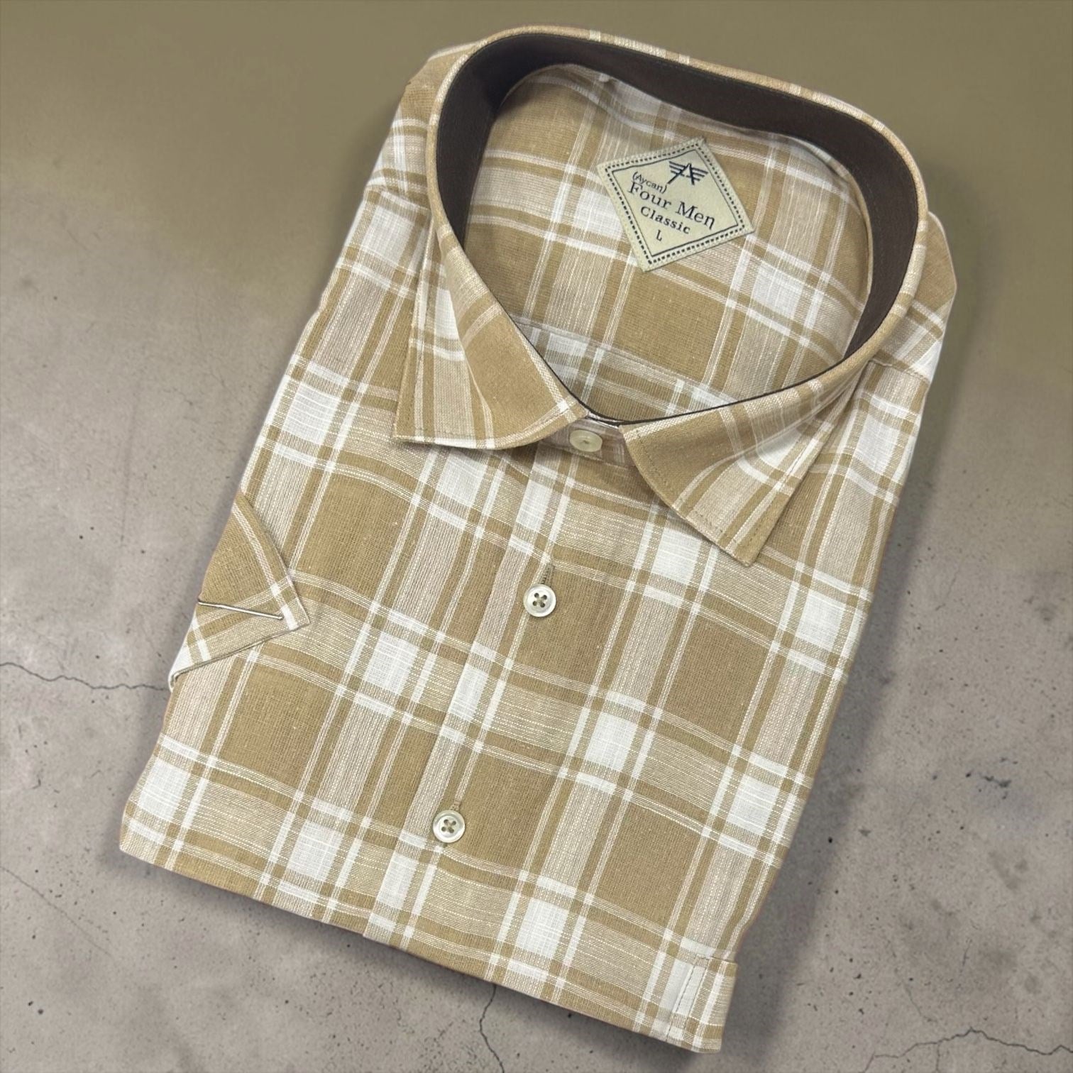 Linen Keten Klasik %100 Cotton Kısa Kollu Terletmeyen Gömlek 