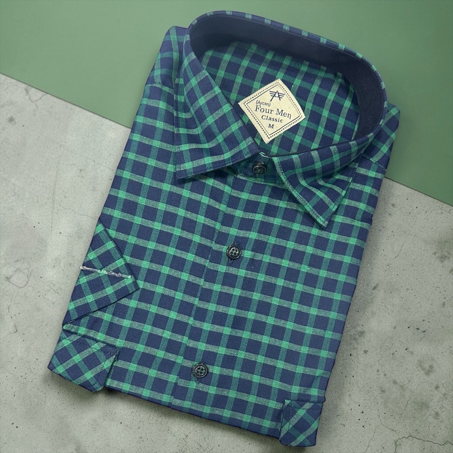 Linen Keten Klasik %100 Cotton Kısa Kollu Terletmeyen Gömlek 
