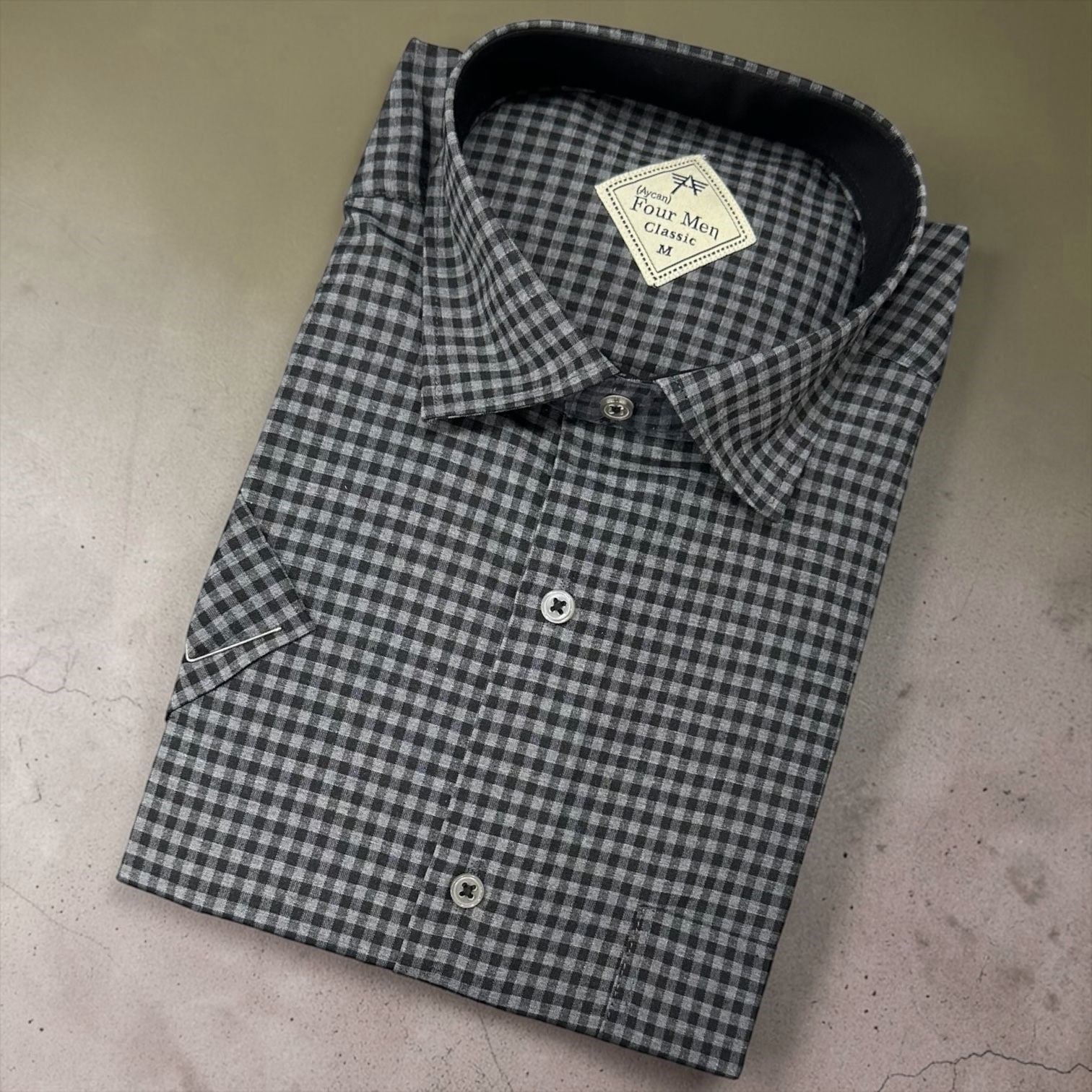 Linen Keten Klasik %100 Cotton Kısa Kollu Terletmeyen Gömlek 