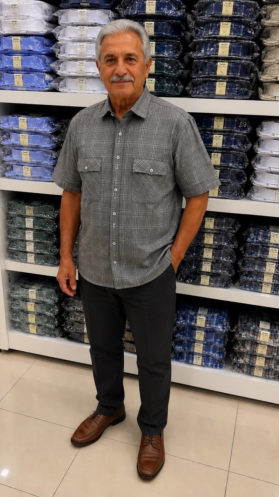 Linen Keten Klasik %100 Cotton Kısa Kollu Çift Cepli Terletmeyen Gömlek 
