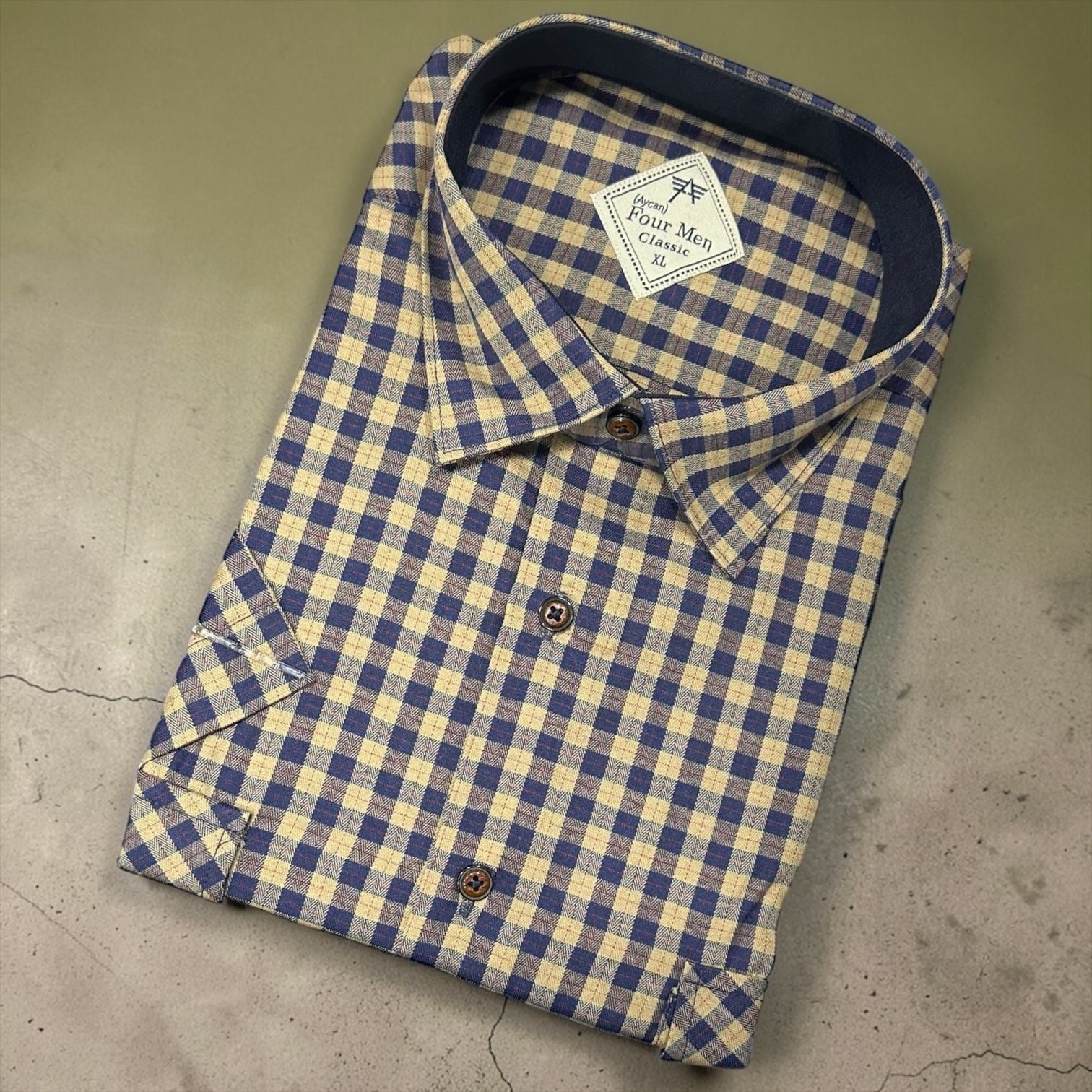 Linen Keten Klasik %100 Cotton Kısa Kollu Terletmeyen Gömlek 