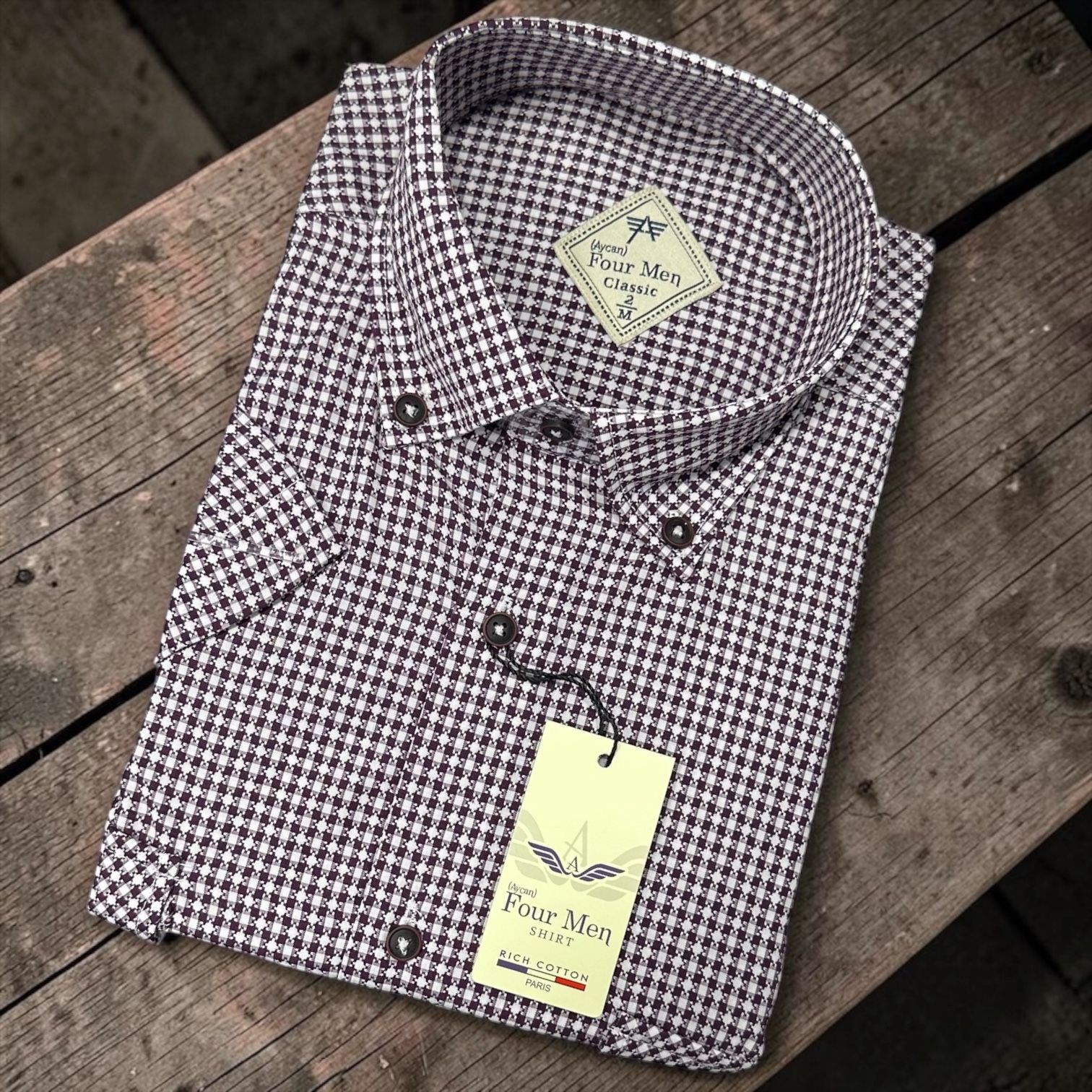 Linen Keten Klasik %100 Cotton Kısa Kollu Terletmeyen Gömlek 