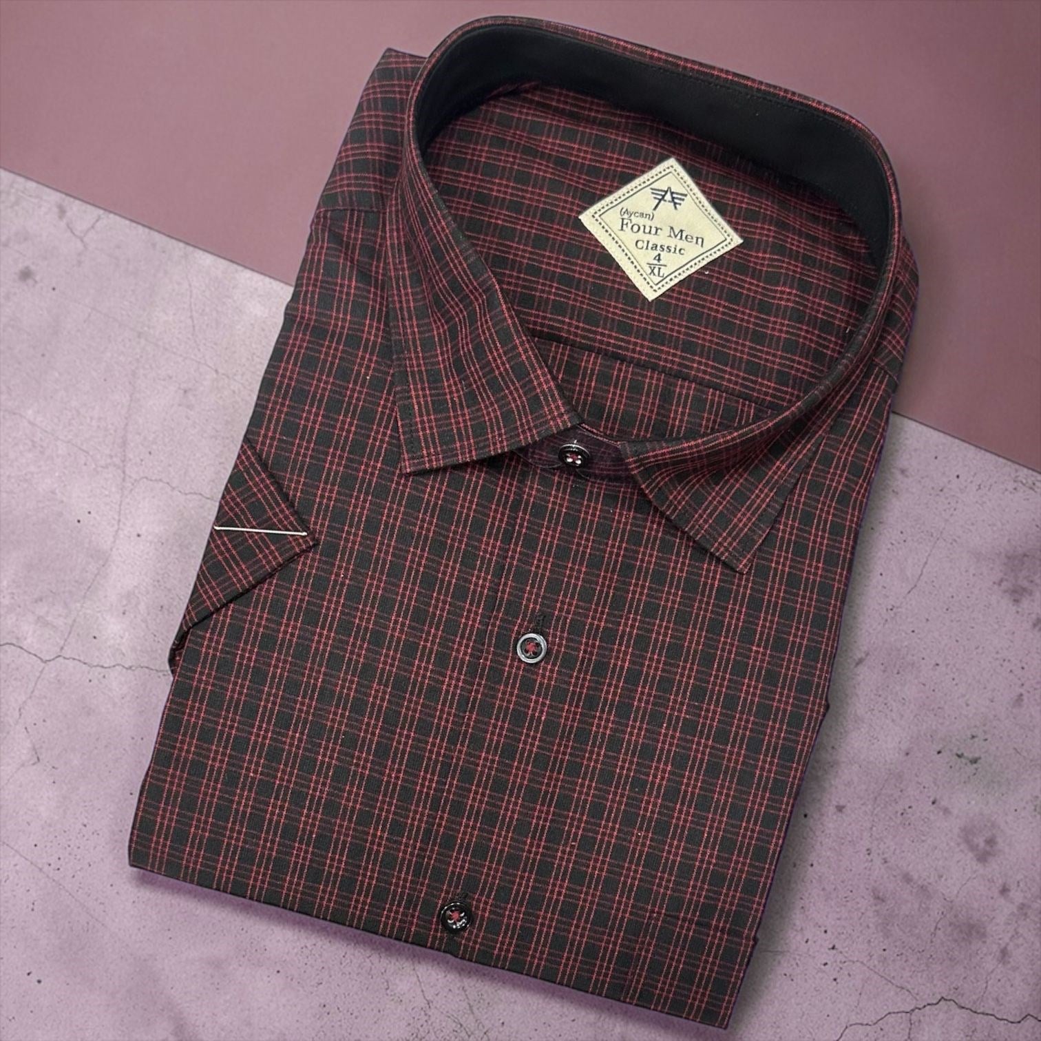 Linen Keten Klasik %100 Cotton Kısa Kollu Terletmeyen Gömlek 