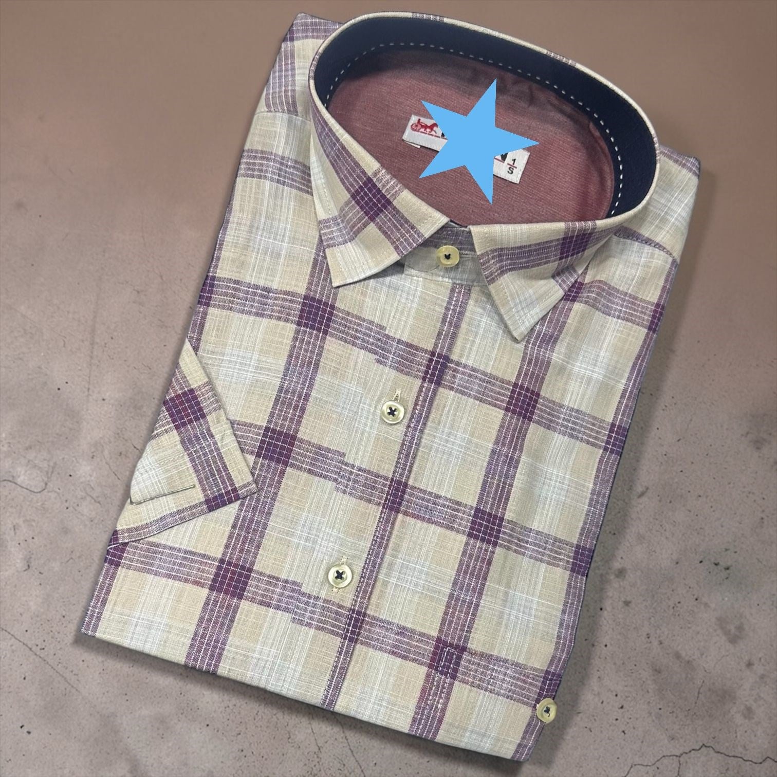 Linen Keten Klasik %100 Cotton Kısa Kollu Terletmeyen Gömlek 