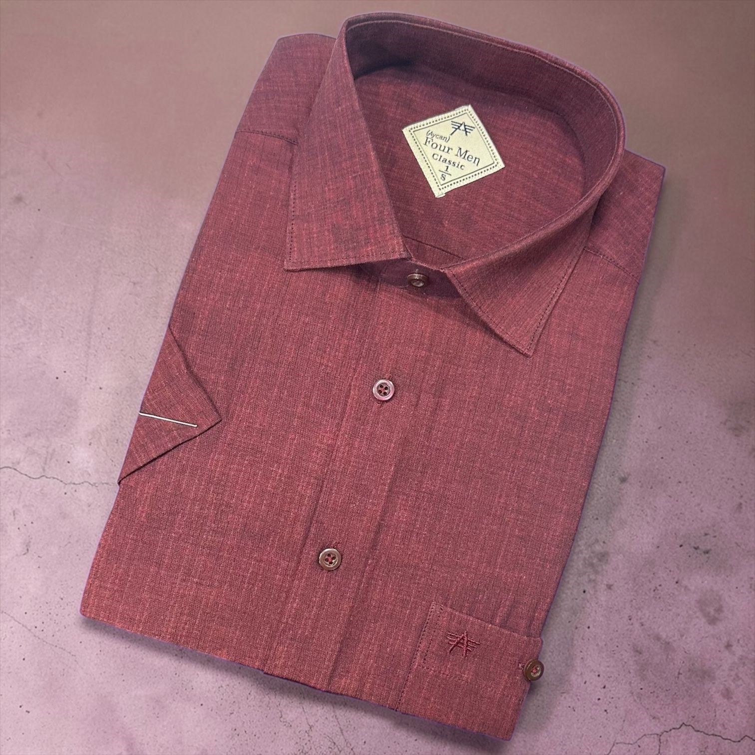 Linen Keten Klasik %100 Cotton Kısa Kollu Terletmeyen Gömlek 