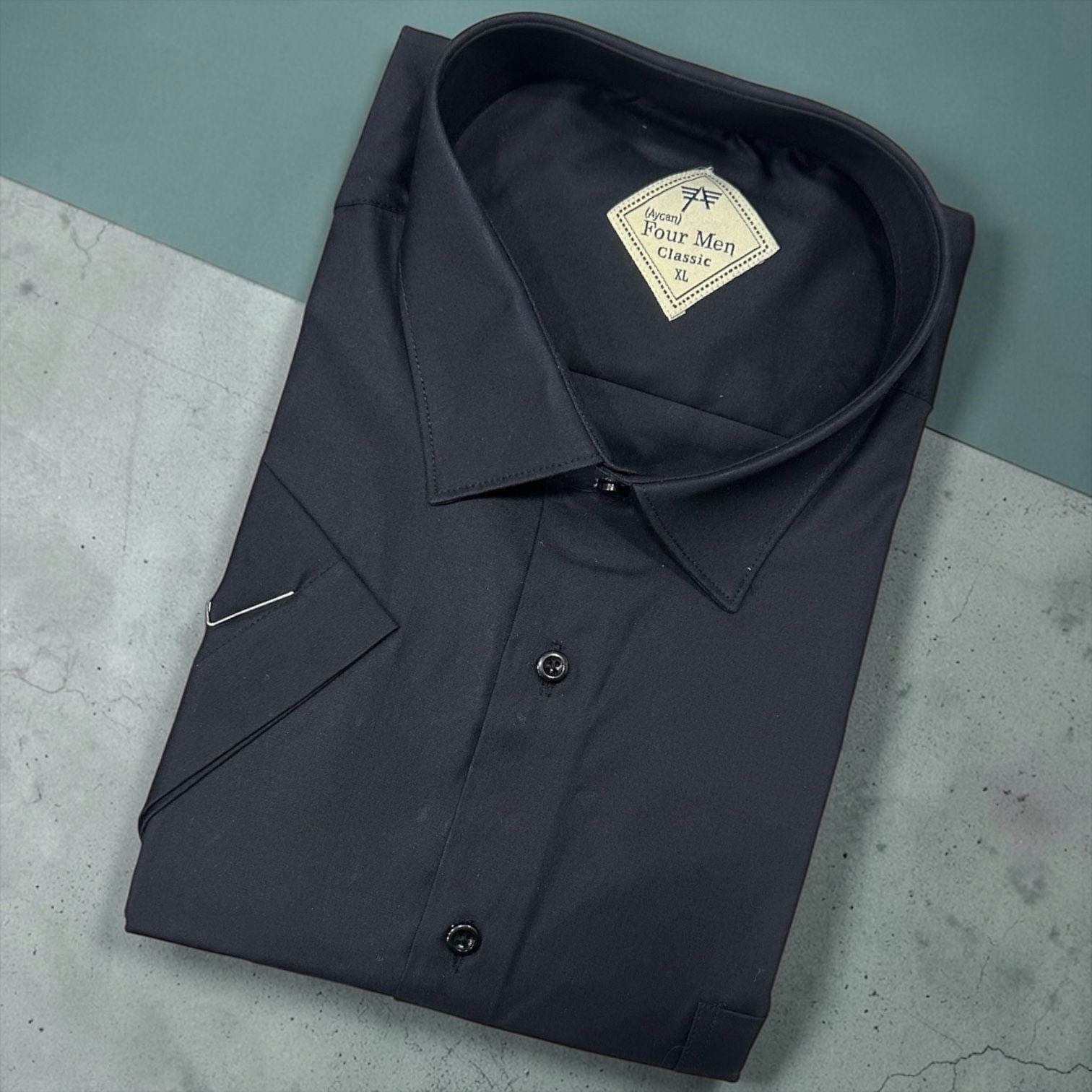 Linen Keten Klasik %100 Cotton Kısa Kollu Terletmeyen Gömlek 
