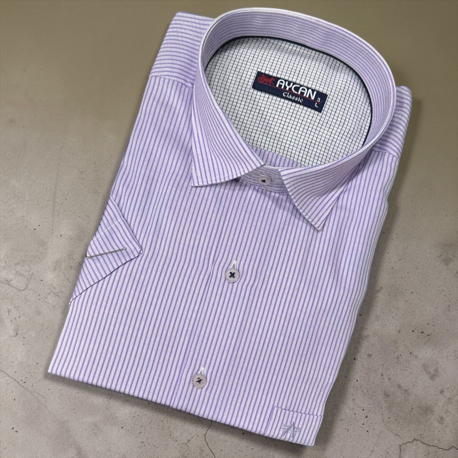 Linen Keten Klasik %100 Cotton Kısa Kollu Terletmeyen Gömlek 