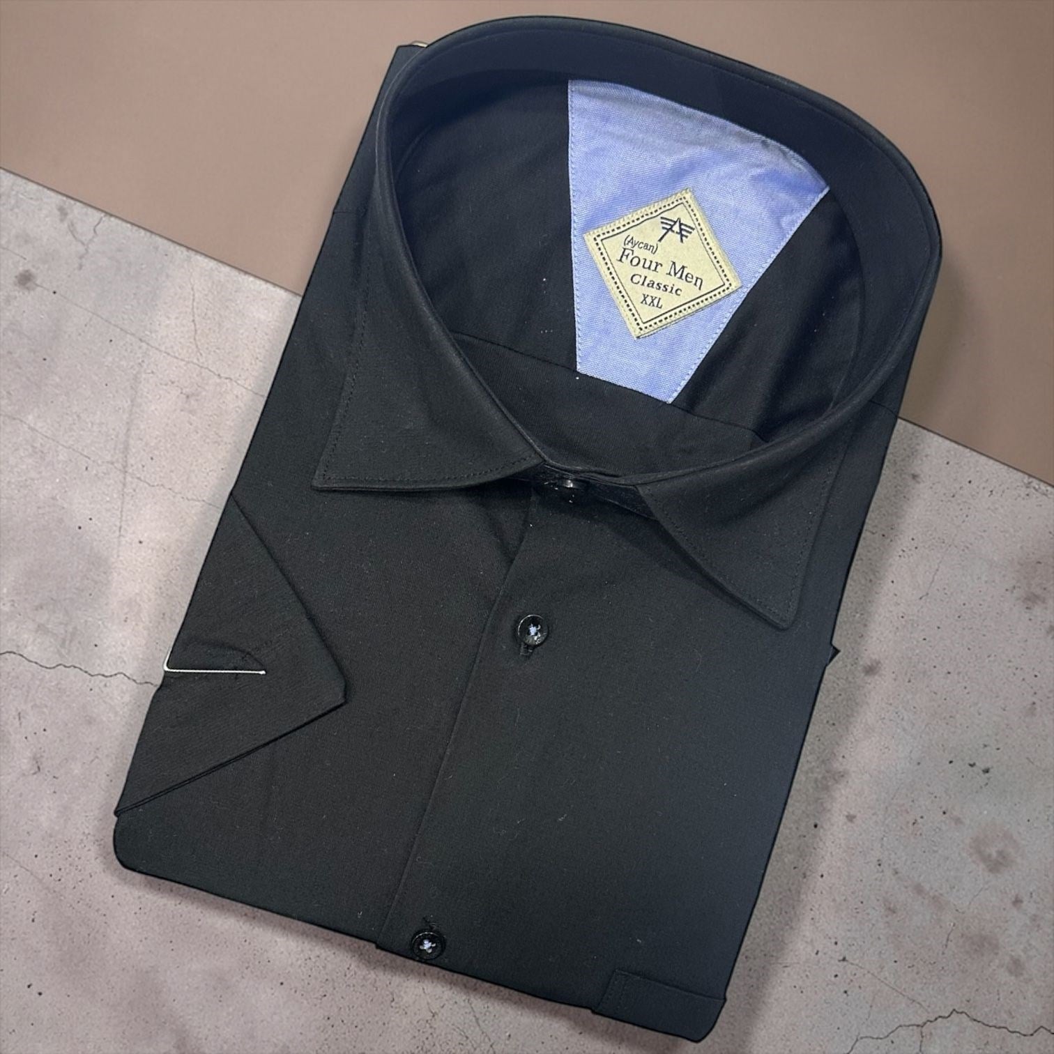 Linen Keten Klasik %100 Cotton Kısa Kollu Terletmeyen Gömlek 