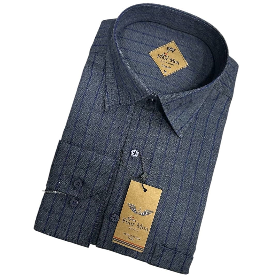 Linen Keten Klasik %100 Cotton Uzun Kollu Terletmeyen Gömlek 