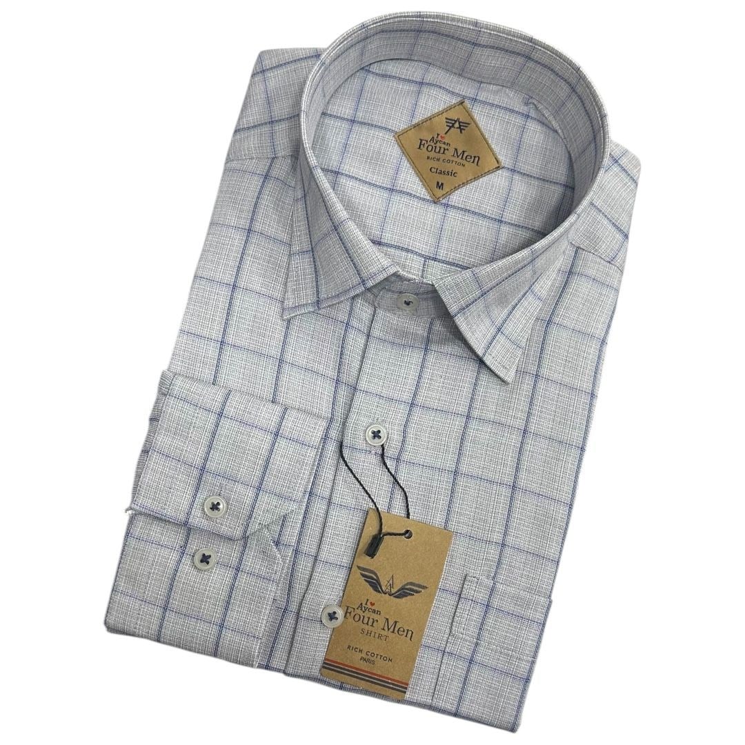 Linen Keten Klasik %100 Cotton Uzun Kollu Terletmeyen Gömlek 