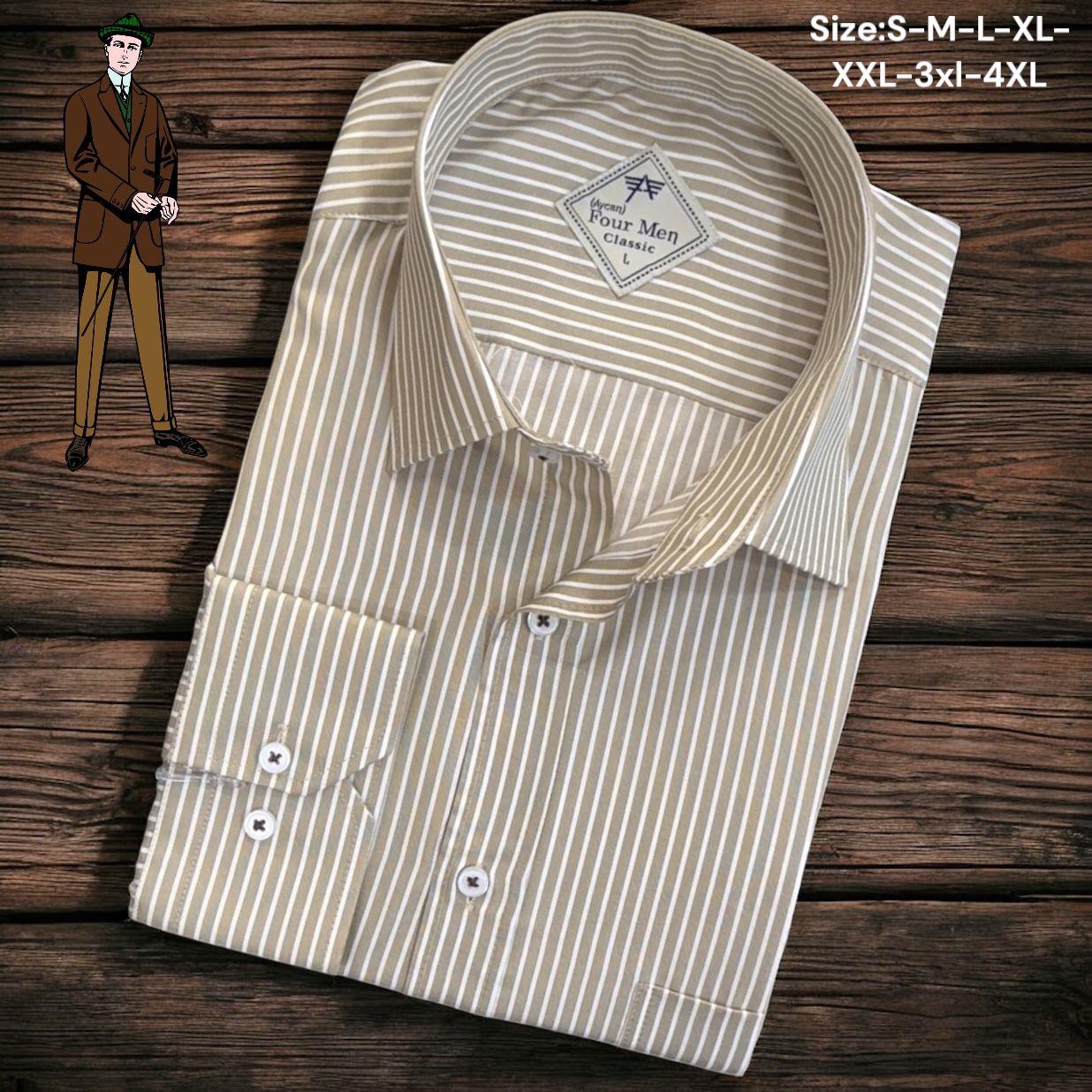 Linen Keten Klasik %100 Cotton Uzun Kollu Terletmeyen Tek Cepli Kapaklı Camel Gömlek (Regular Kalıp)
