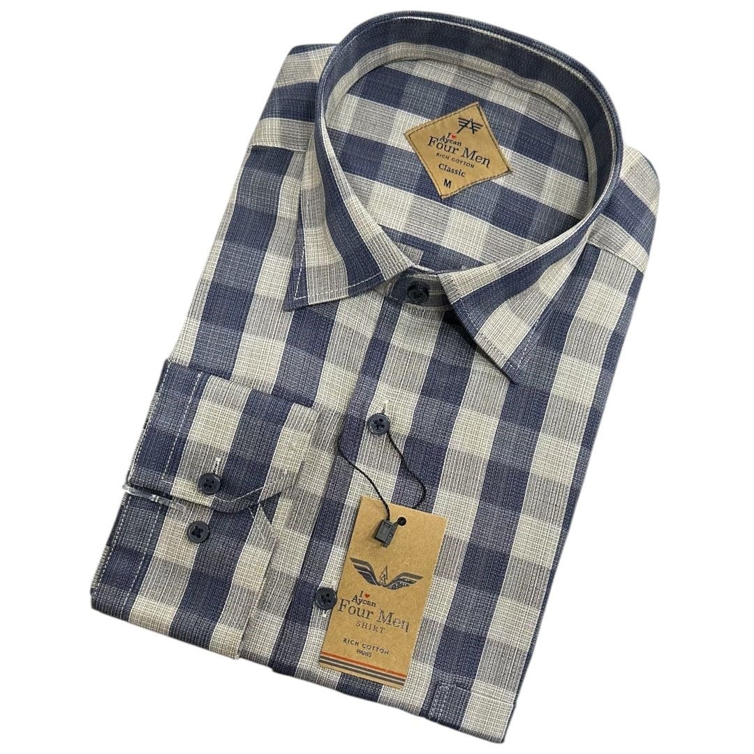 Linen Keten Klasik %100 Cotton Uzun Kollu Terletmeyen Gömlek 
