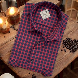 Linen Keten Klasik Uzun Kollu İki Cepli Kapaklı Mavi Baba Gömleği (Regular Kalıp)
