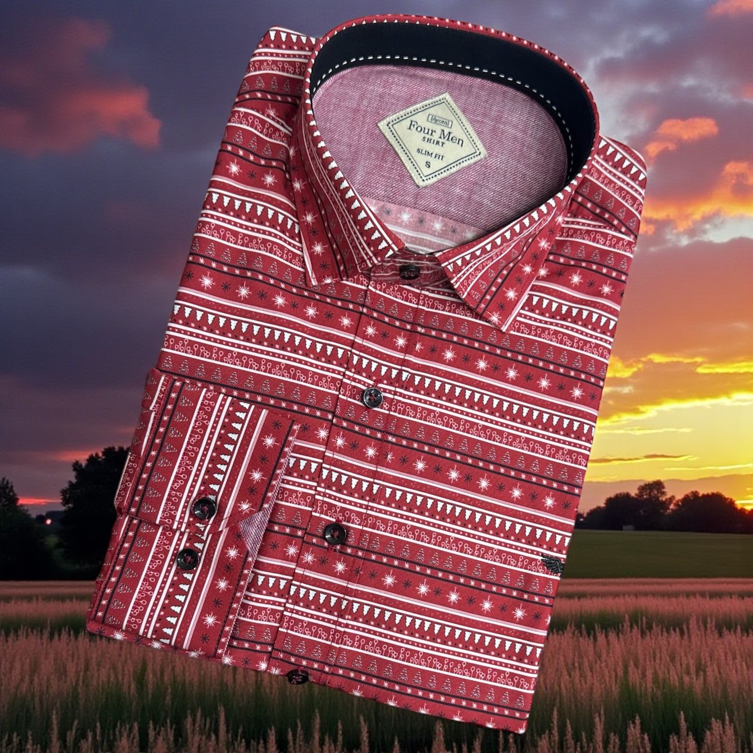 Linen Pamuklu Keten Slim Fit 4 Mevsim Giyilebilen Tek Cepli Gömlek