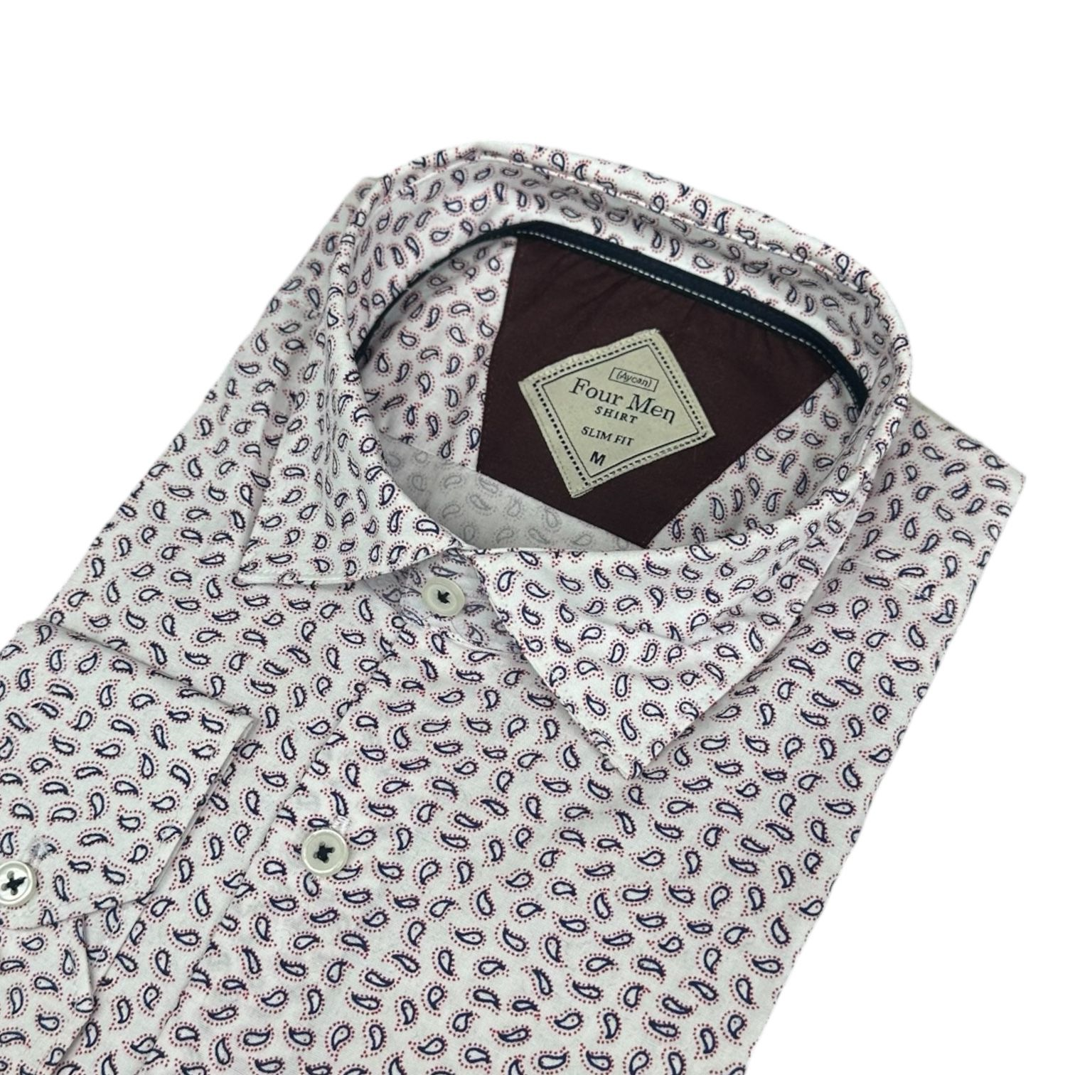 Slim Fit Pamuklu Uzun Kollu Cepsiz Spor Gömlek (Slim Fit Kalıp)