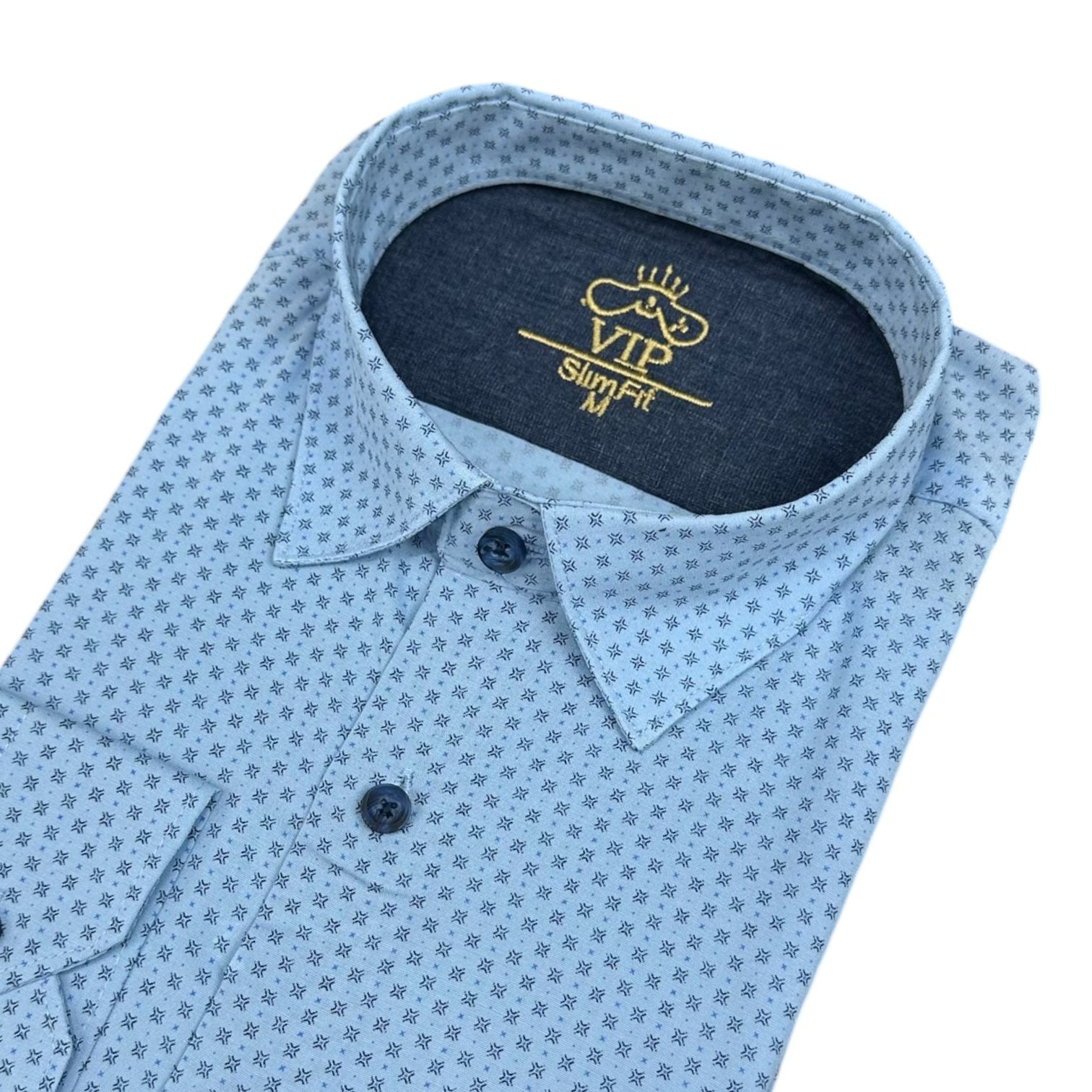 Slim Fit Pamuklu Uzun Kollu Cepsiz Spor Gömlek (Slim Fit Kalıp)