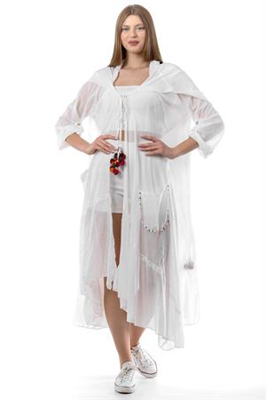 Cadı Kapüşonlu Bohem Kimono&kaftan