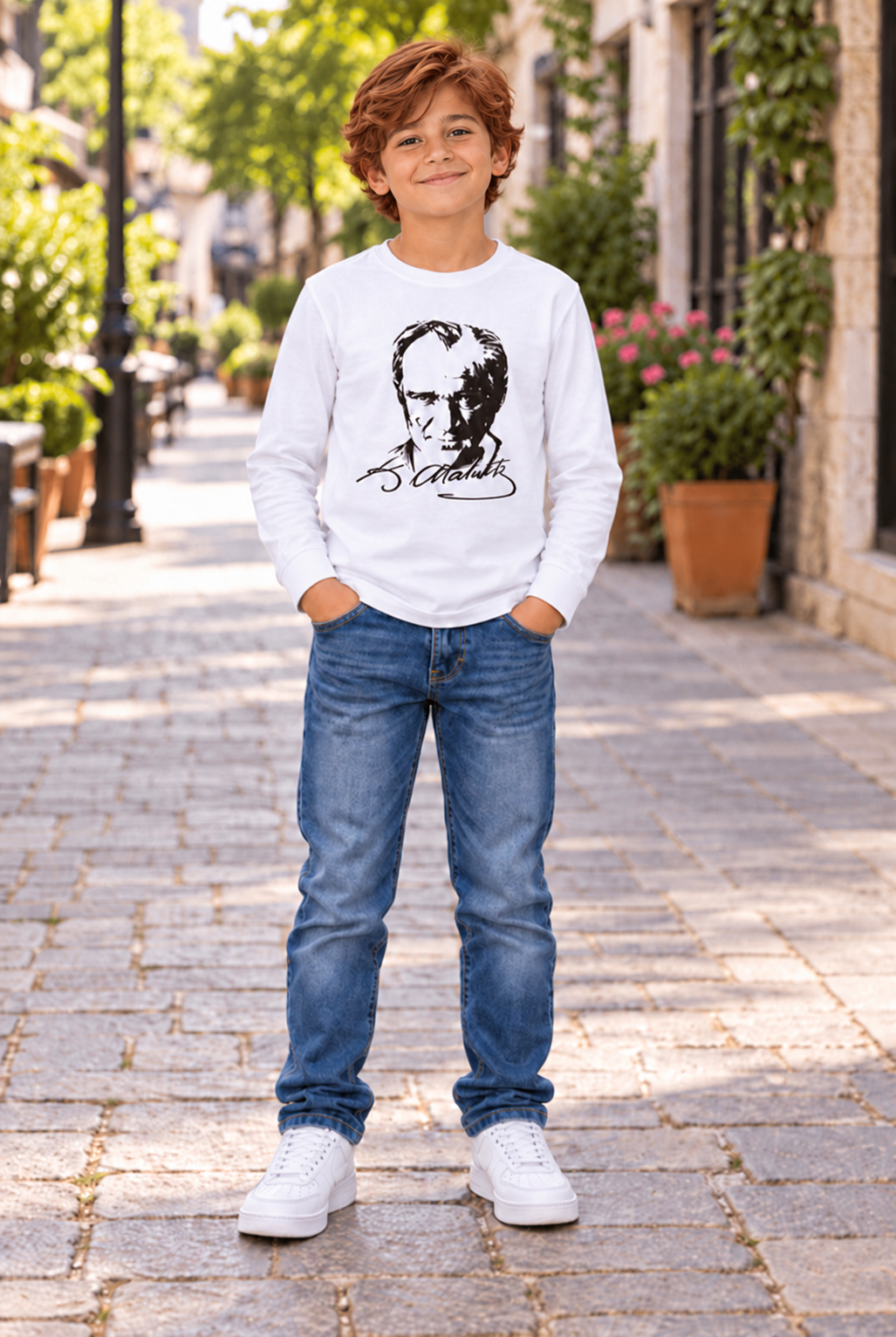 Atatürk Baskılı Uzun Kol T-Shirt