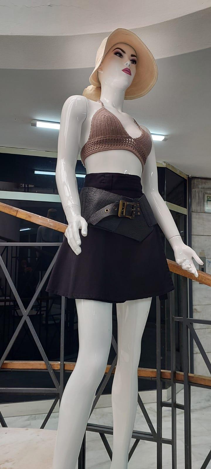 Boho Antik Tokalı Zımbalı Hakiki Deri Kemer (84 CM-98 CM)