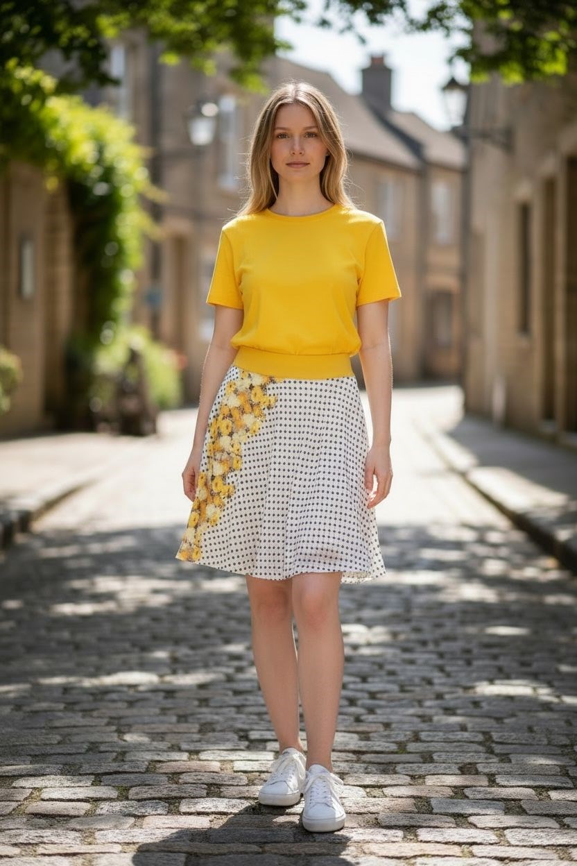 Düz Altı Kısa Etek(95 CM)-(38-52)