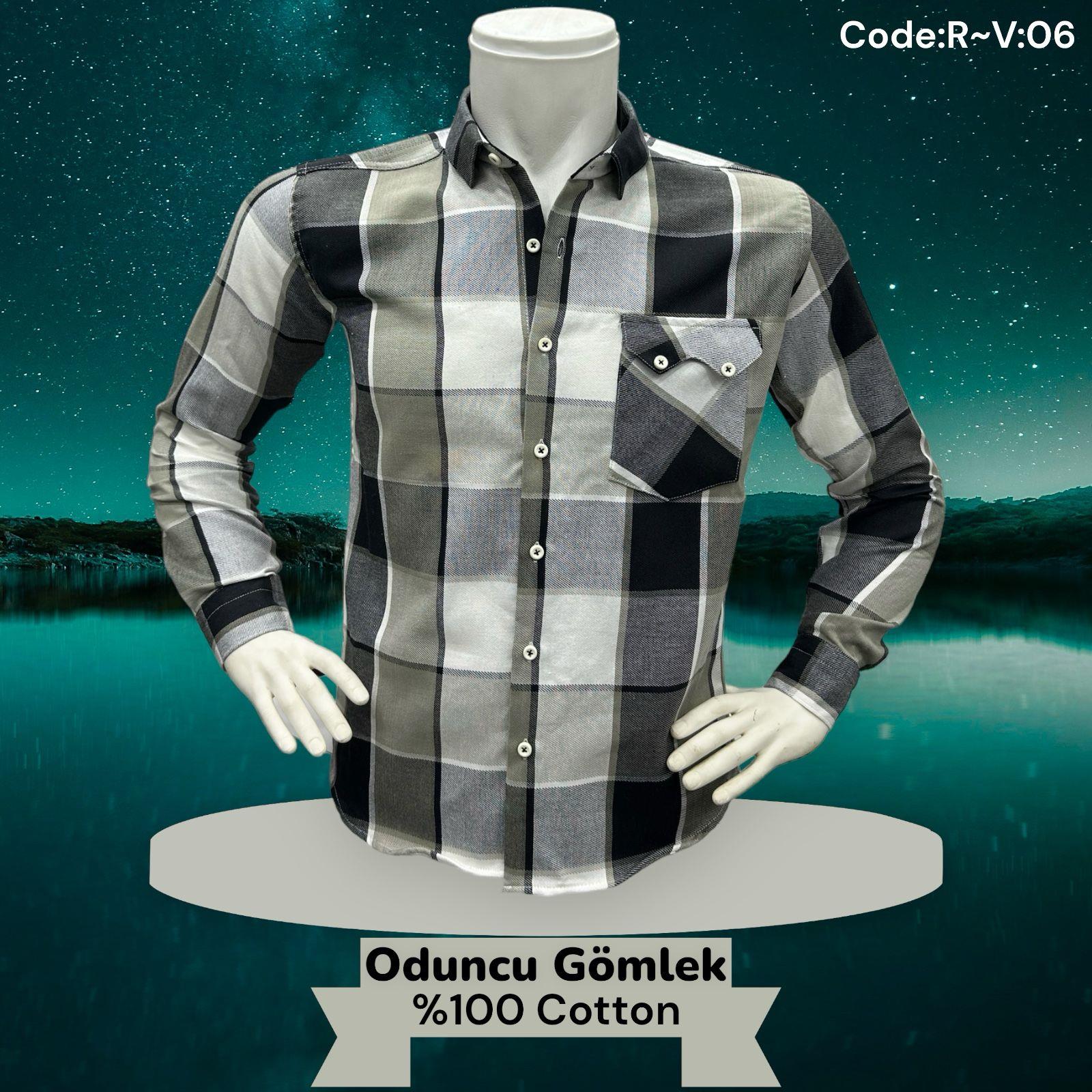 Kışlık Ekose Erkek Oduncu Gömlek (Slim Fit Kalıp)