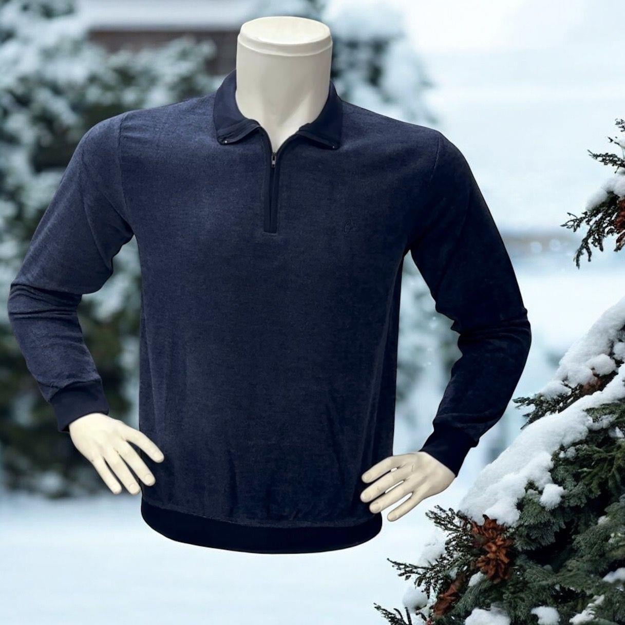 Kışlık Pamuklu Selanik Örgü Uzun Kollu Erkek-Kadın  Sweatshirt (Regular Kalıp)