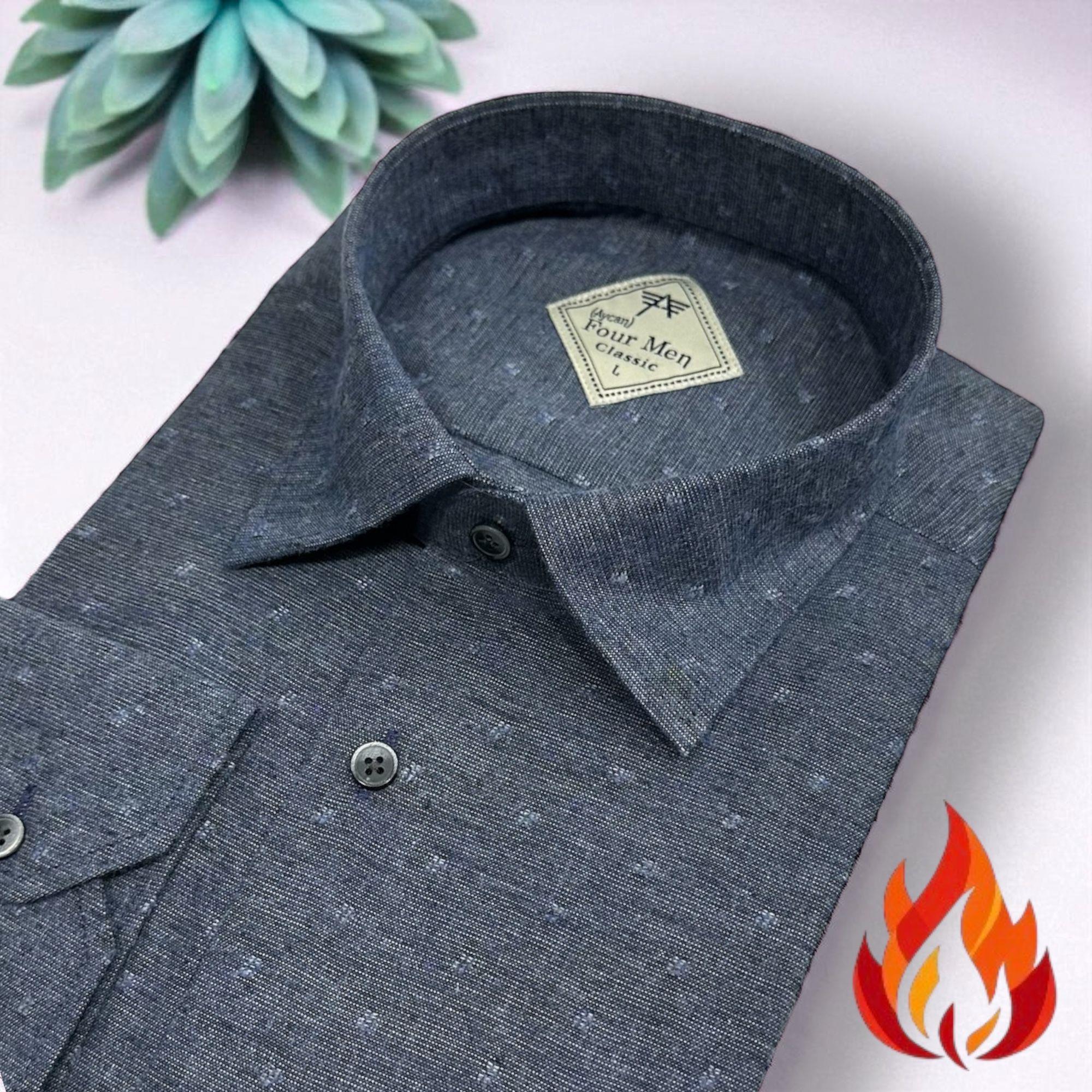 Klasik %100 Cotton Uzun Kollu Terletmeyen Kışlık Flanel Terletmeyen Tek Cepli Gömlek (Regular Kalıp)