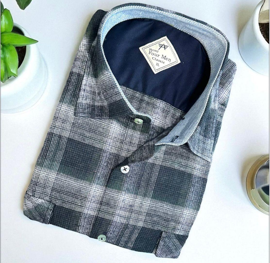 Klasik %100 Cotton Uzun Kollu Terletmeyen Kışlık Flanel Kumaş Çok Renk Gömlek (Regular Kalıp)