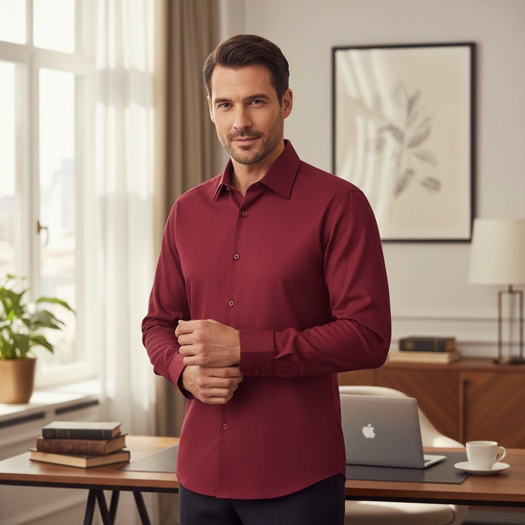 Klasik %100 Cotton Uzun Kollu Terletmeyen Kışlık Gömlek (Regular Kalıp)