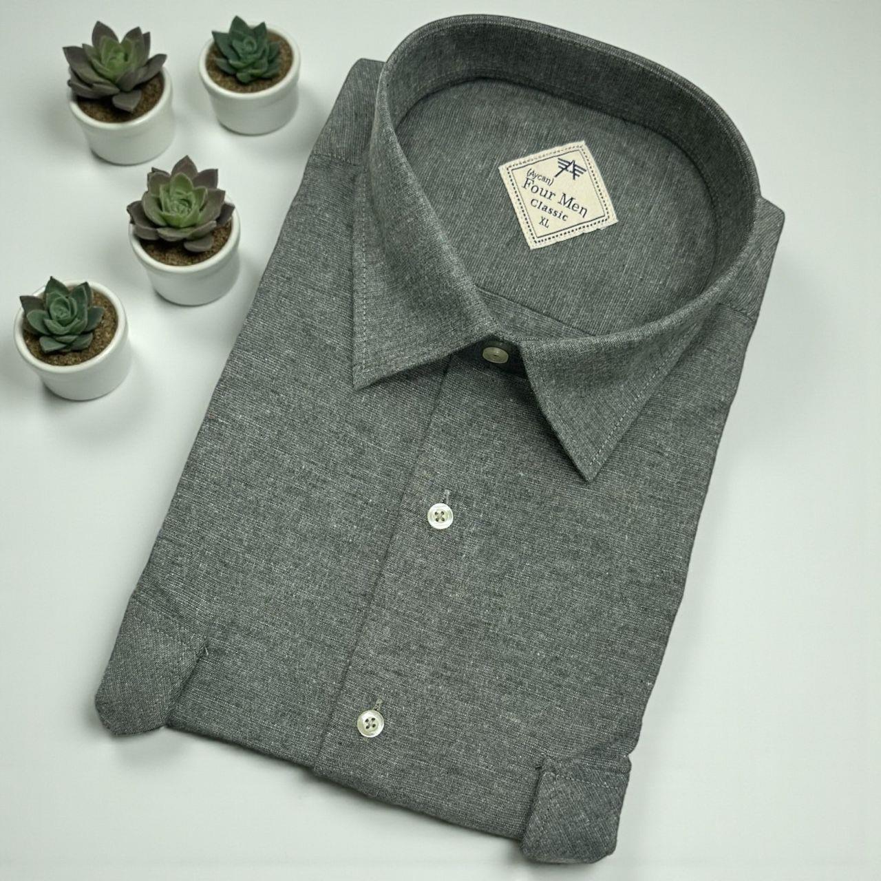 Klasik %100 Cotton Uzun Kollu Terletmeyen Kışlık Flanel Terletmeyen Gömlek (Regular Kalıp)