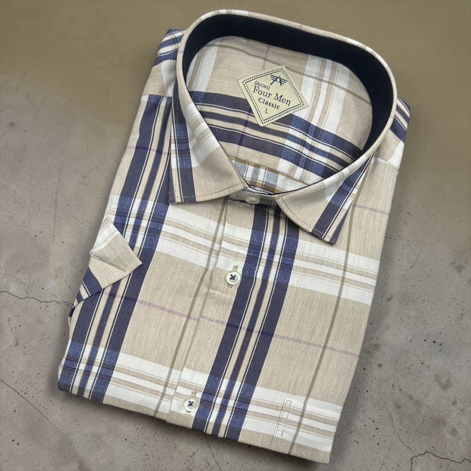 Linen Keten Klasik %100 Cotton Kısa Kollu Terletmeyen Gömlek 