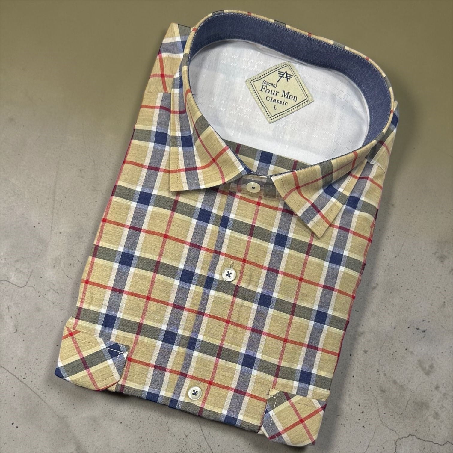 Linen Keten Klasik %100 Cotton Kısa Kollu Terletmeyen Gömlek 