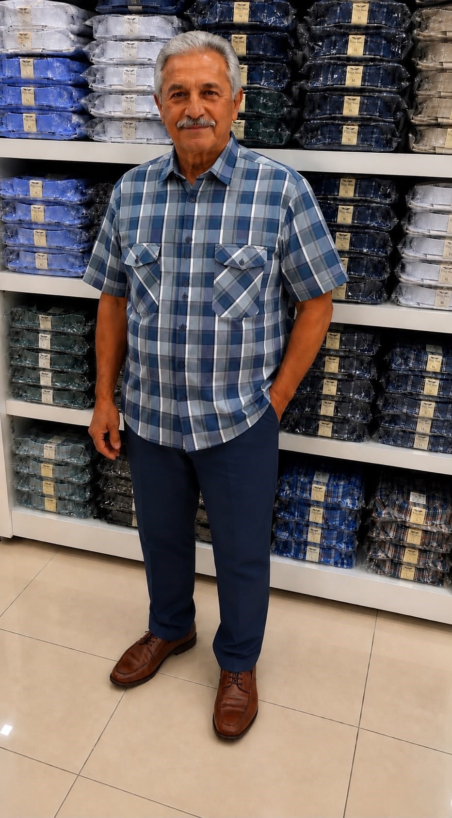 Linen Keten Klasik %100 Cotton Kısa Kollu Çift Cepli Terletmeyen Gömlek 
