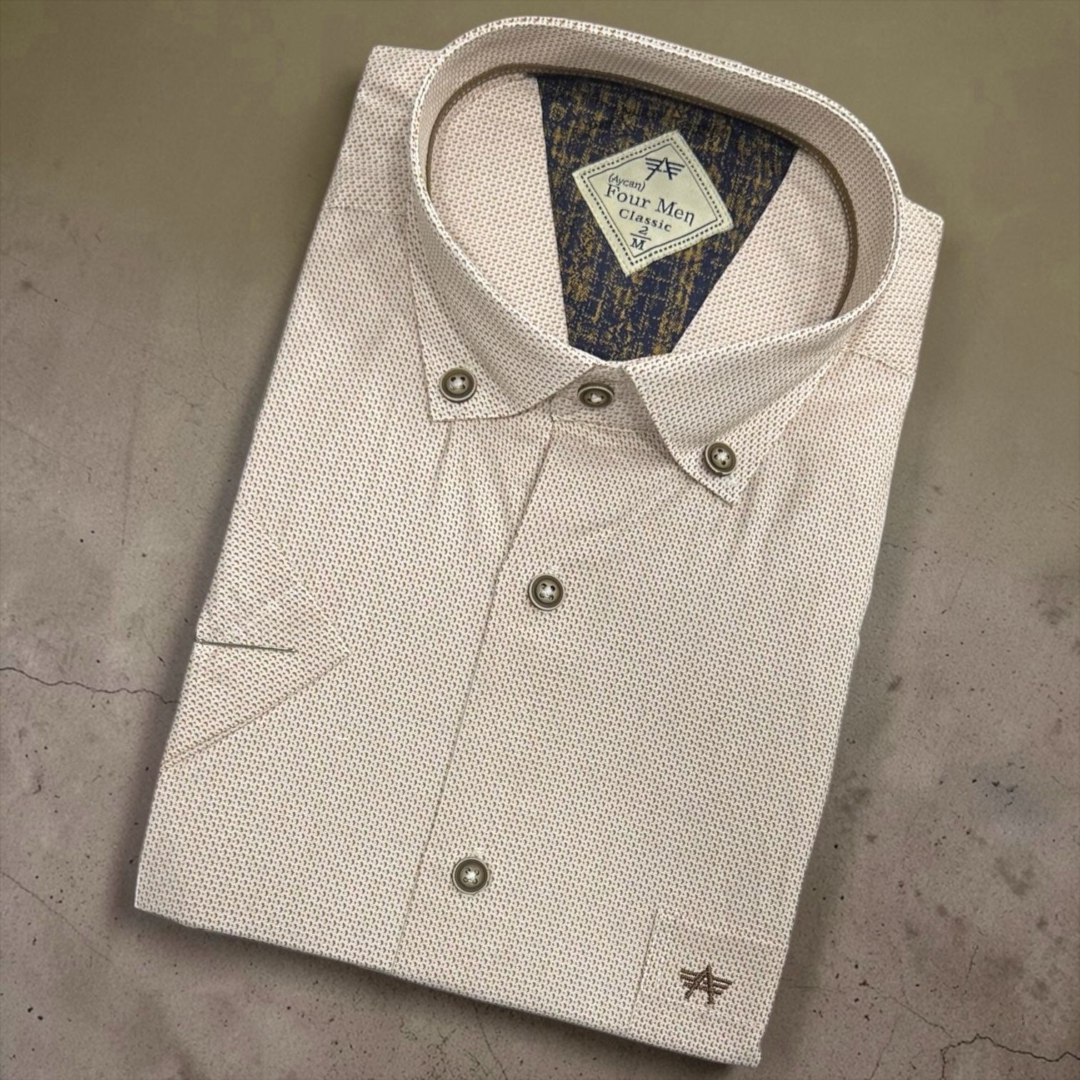 Linen Keten Klasik %100 Cotton Kısa Kollu Terletmeyen Gömlek 